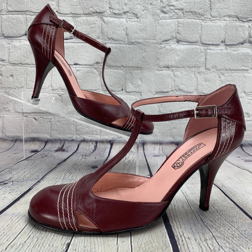 Jeffery Campbell burgundy heels